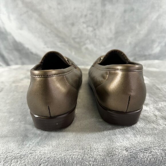 SAS womens shoes size 8M bronze all day comfort loafers slip on - Picture 3 of 16